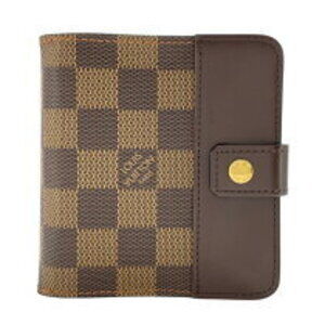 Louis Vuitton Compact Zip Brown Damier Ebene Brown Bifold Wallet